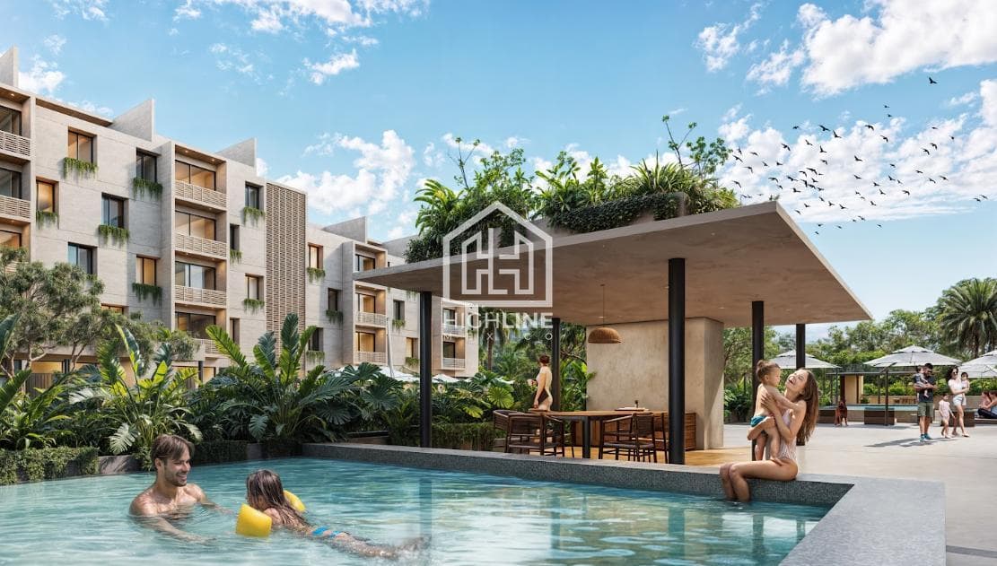 Apartment for Sale in Downtown Cancún (Huayacan), 15 minutes from the Hotel Zone