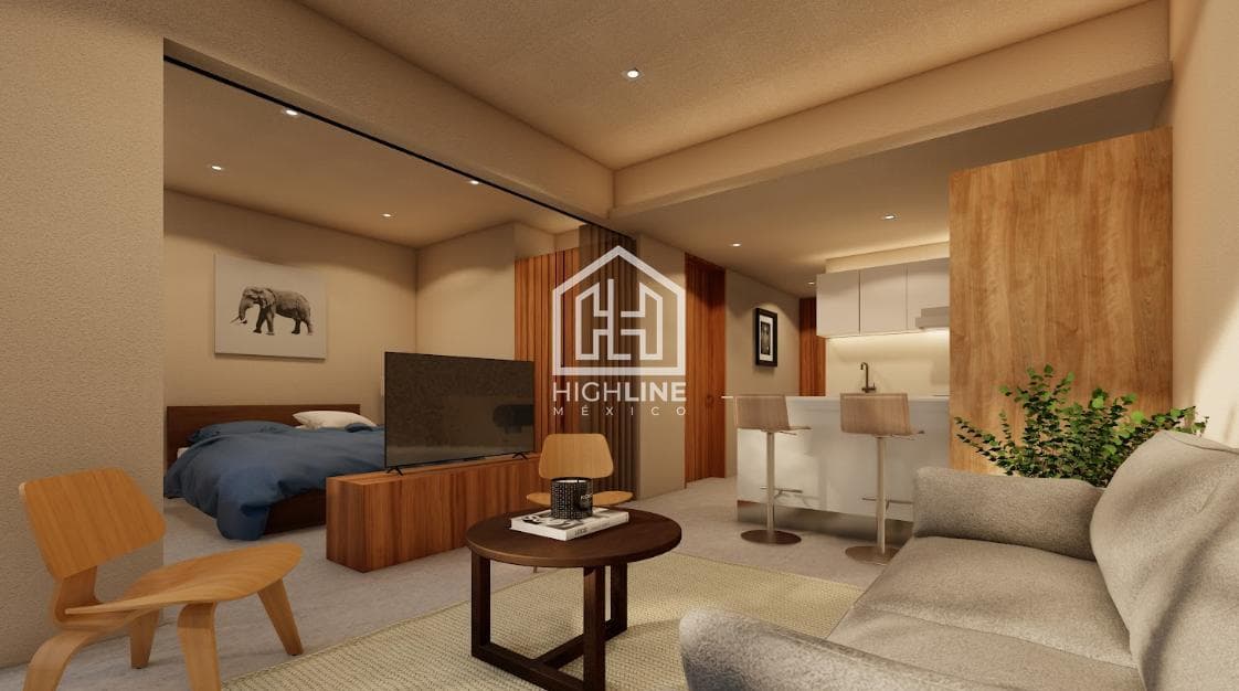 Apartment for Sale in Downtown Cancún (Huayacan), 15 minutes from the Hotel Zone