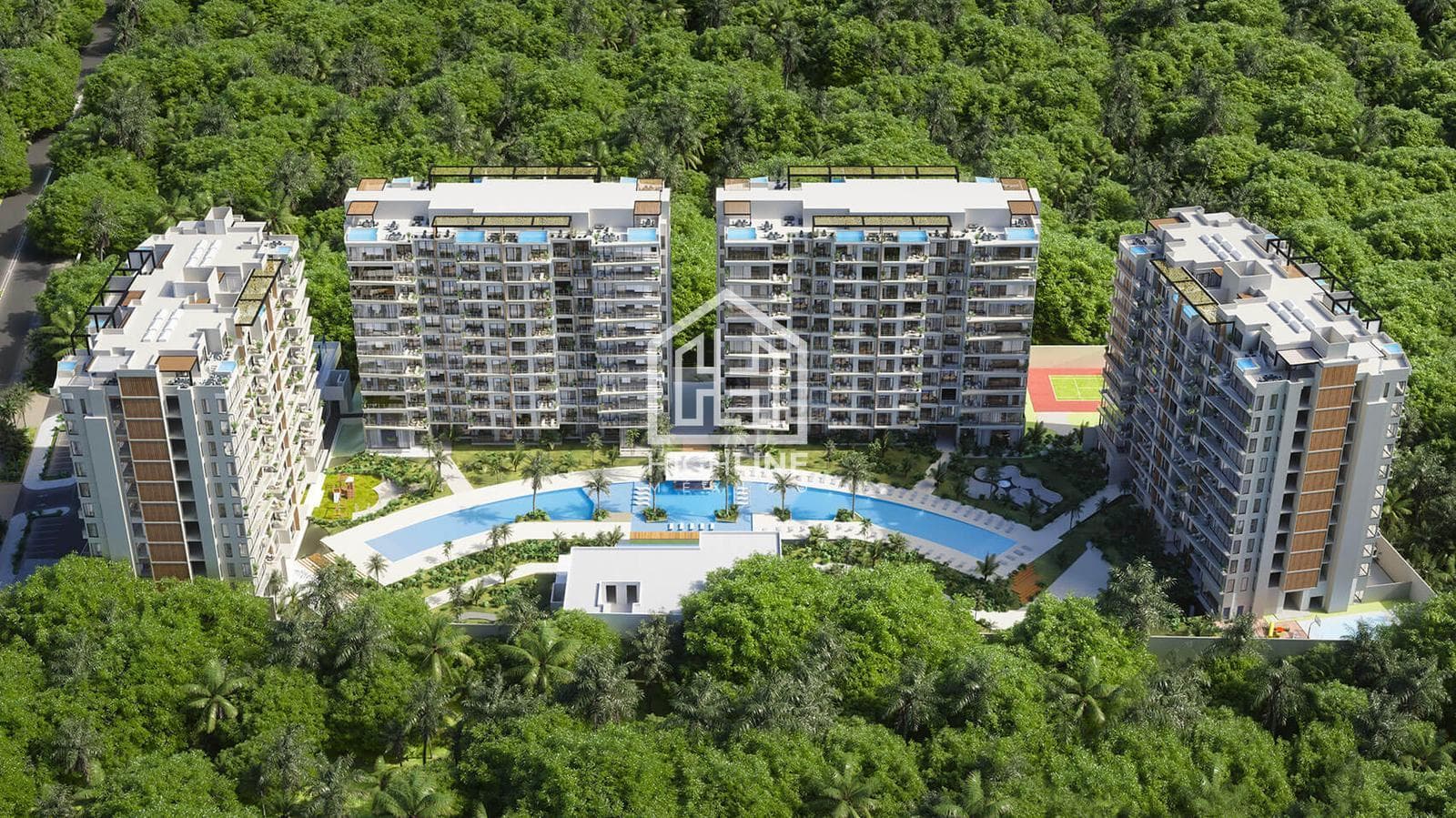 2-Bedroom Apartment in Huayacan, Cancún, with Resort-Style Amenities
