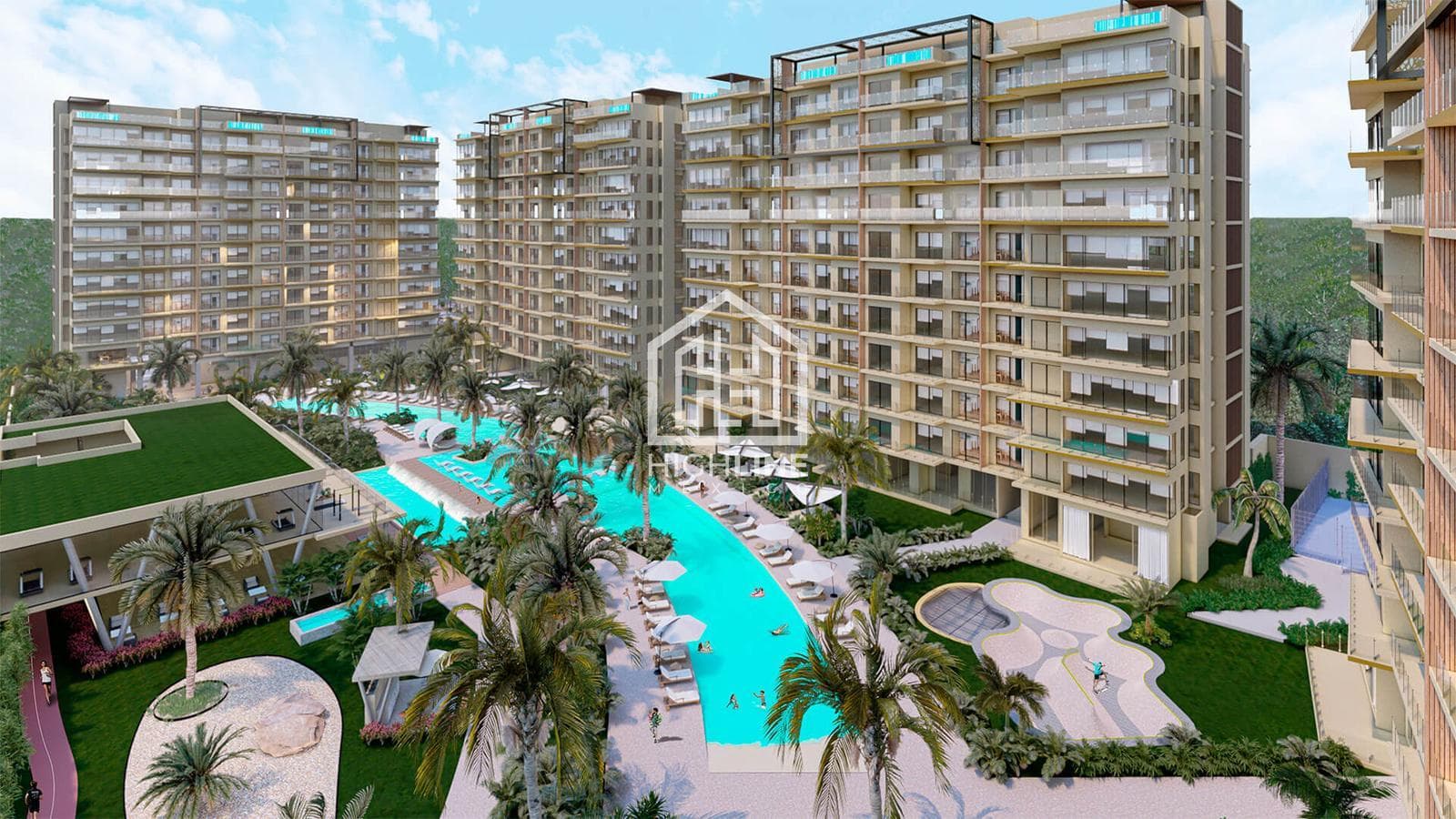 2-Bedroom Apartment in Huayacan, Cancún, with Resort-Style Amenities