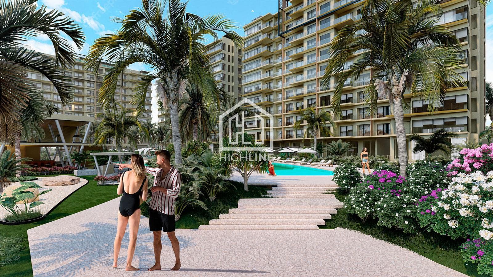 2-Bedroom Apartment in Huayacan, Cancún, with Resort-Style Amenities