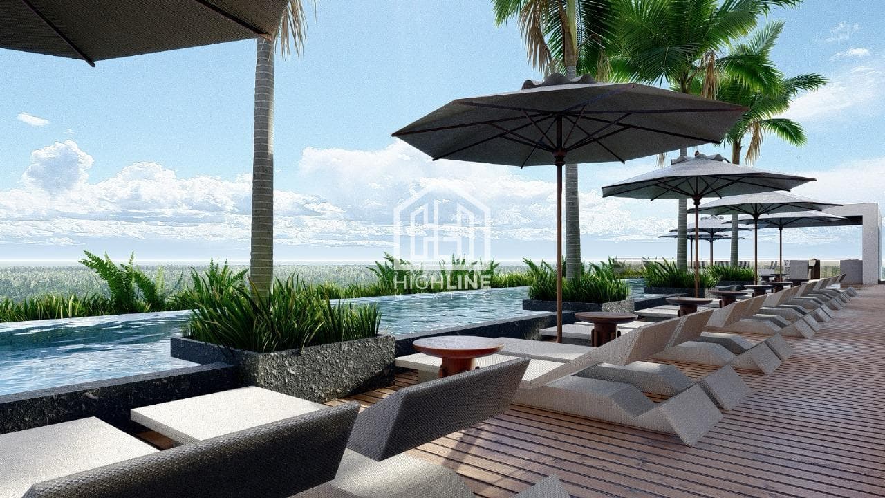1-bedroom apartment for sale with a pool, 8 minutes from the ocean in Gymancio