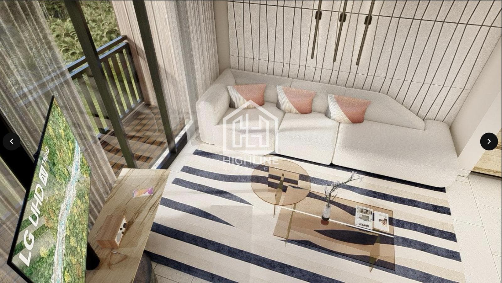 1-bedroom apartment for sale with a pool, 8 minutes from the ocean in Gymancio