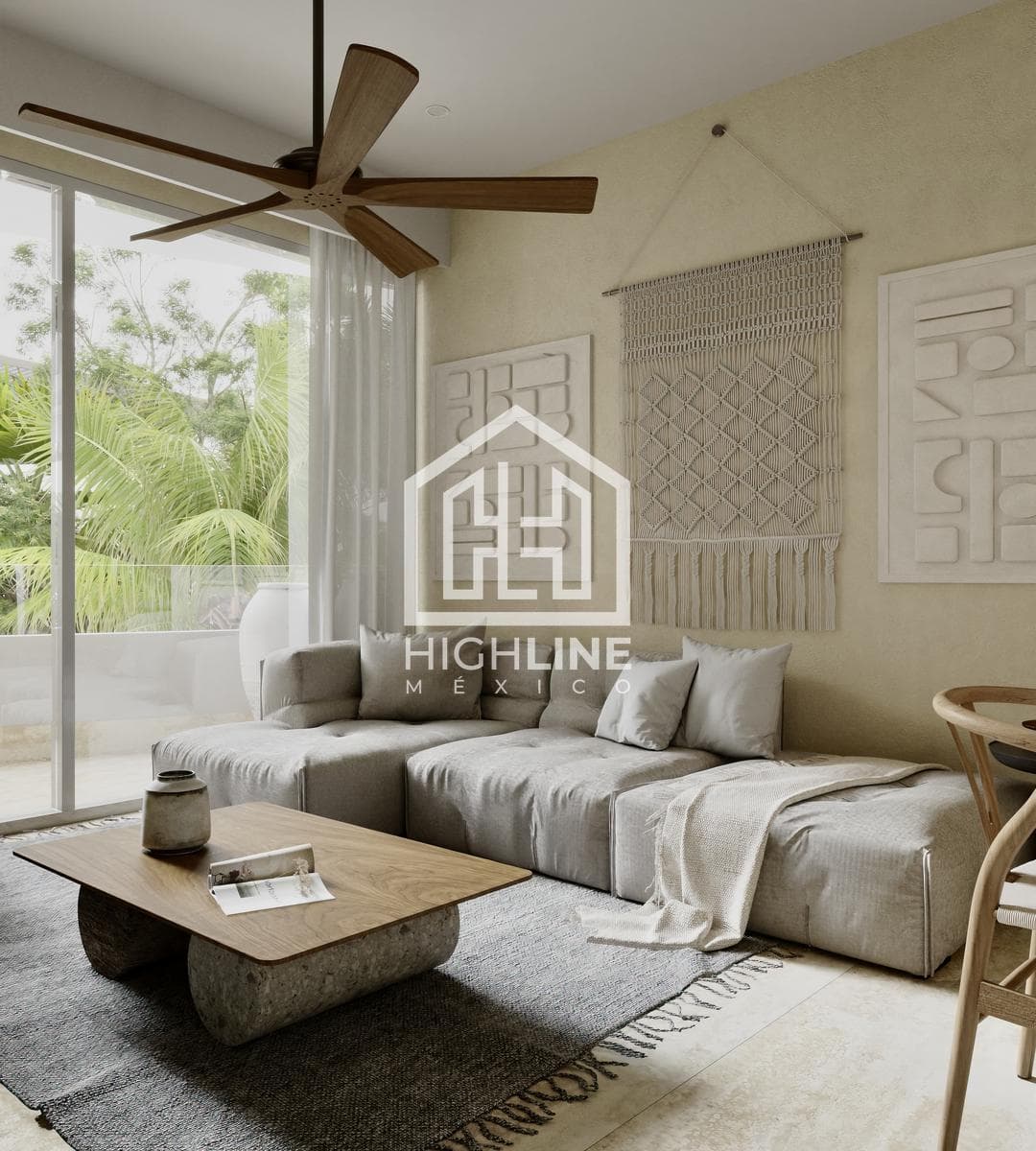 Apartment for SALE in Playa del Carmen, 2 bedrooms, terrace, with a pool