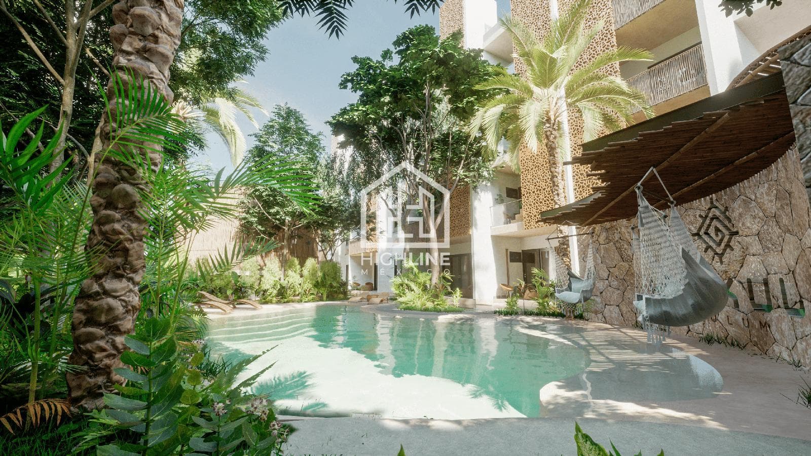 PENTHOUSE FOR SALE IN TULUM: 1 BEDROOM, PRIVATE POOL, 5 MINUTES FROM THE BEACH