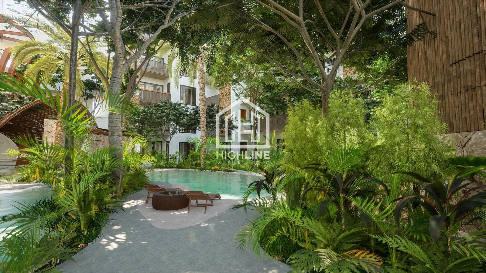 PENTHOUSE FOR SALE IN TULUM: 1 BEDROOM, PRIVATE POOL, 5 MINUTES FROM THE BEACH