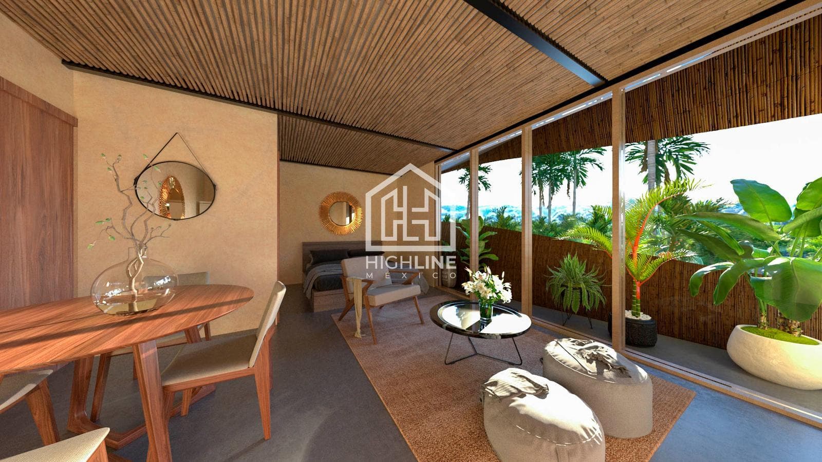 STUDIO FOR SALE IN TULUM WITH A ROOFTOP BAR AND SWIM-UP POOL