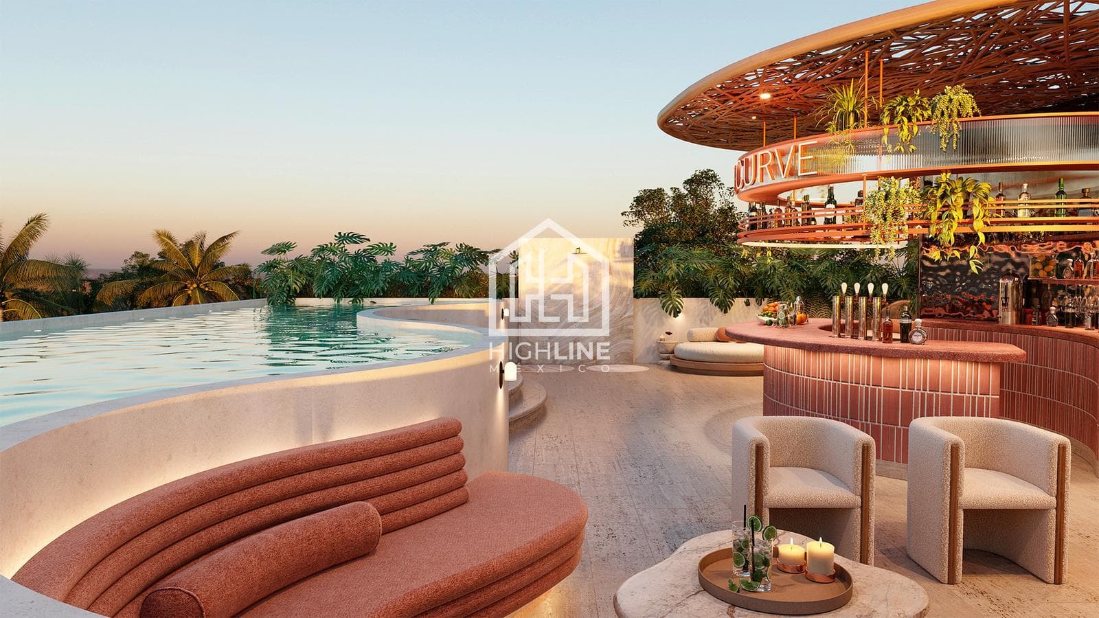 STUDIO FOR SALE IN TULUM WITH A YOGA AREA AND A POOL