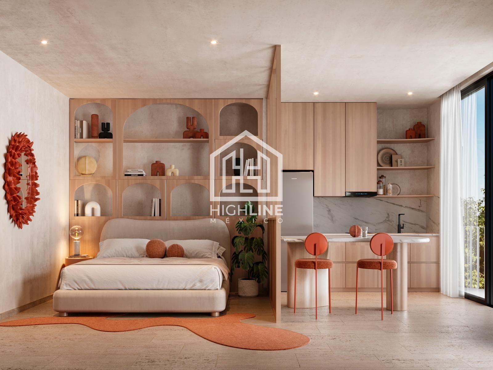 STUDIO FOR SALE IN TULUM WITH A YOGA AREA AND A POOL