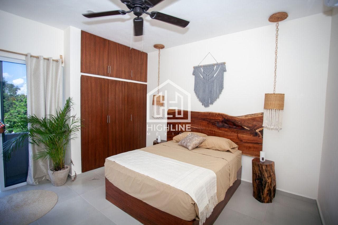 FOR SALE: 1-BEDROOM APARTMENT IN DOWNTOWN TULUM, FURNISHED