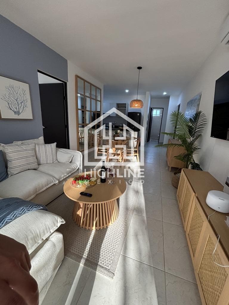 APARTMENT FOR SALE IN PLAYA DEL CARMEN, READY FOR IMMEDIATE OCCUPANCY, 2 BEDROOMS