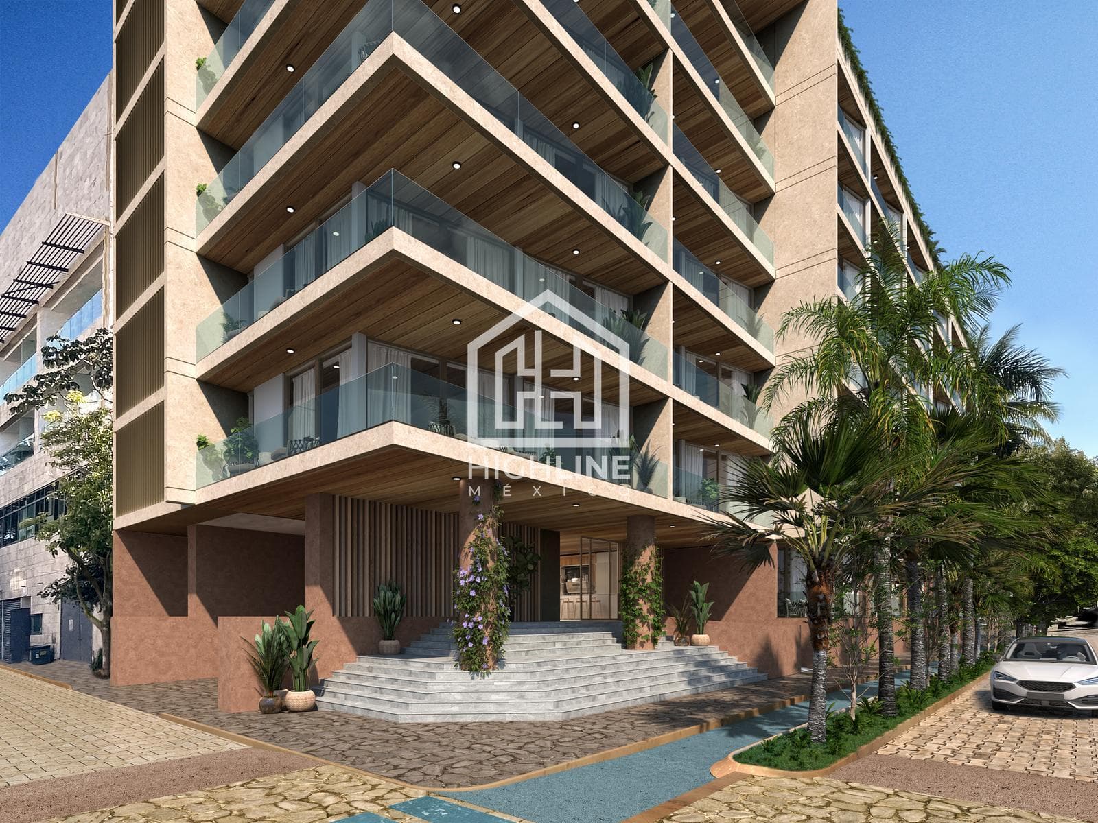 2-BEDROOM APARTMENT | PLAYA DEL CARMEN | 360 STEPS FROM THE BEACH | WITH A 2,000 M² ROOFTOP