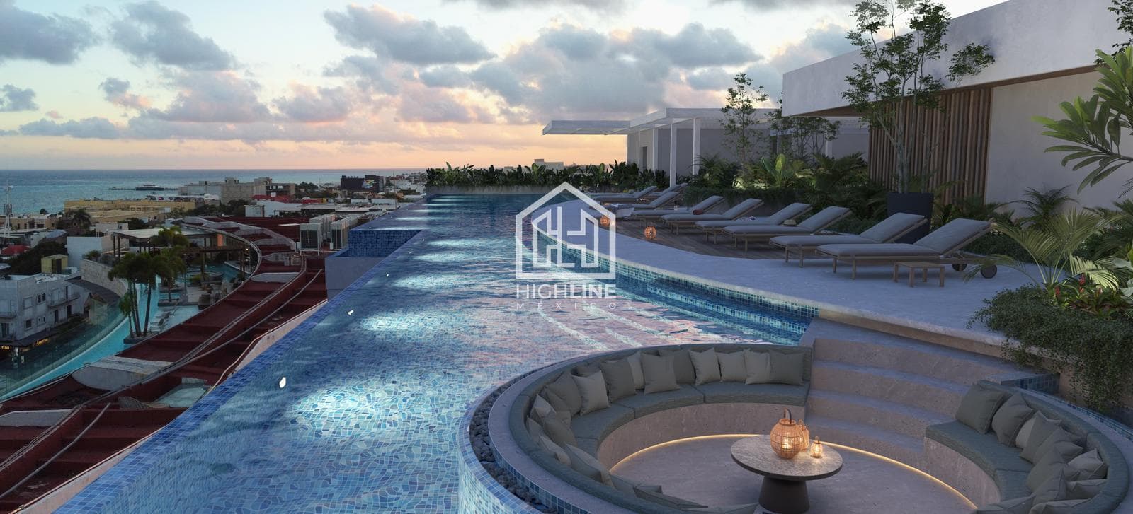 2-BEDROOM APARTMENT | PLAYA DEL CARMEN | 360 STEPS FROM THE BEACH | WITH A 2,000 M² ROOFTOP