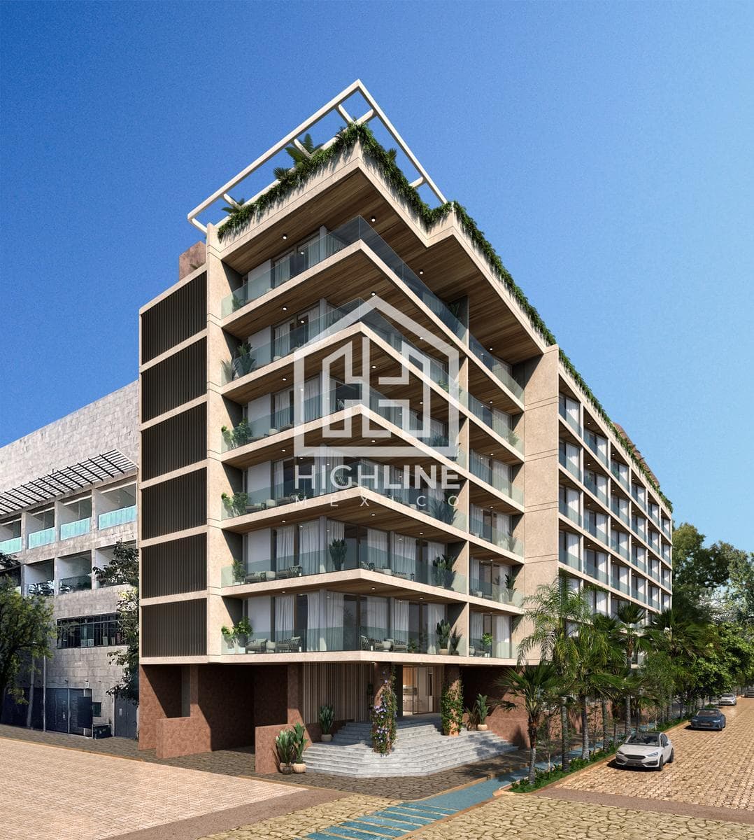 2-BEDROOM APARTMENT | PLAYA DEL CARMEN | 360 STEPS FROM THE BEACH | WITH A 2,000 M² ROOFTOP