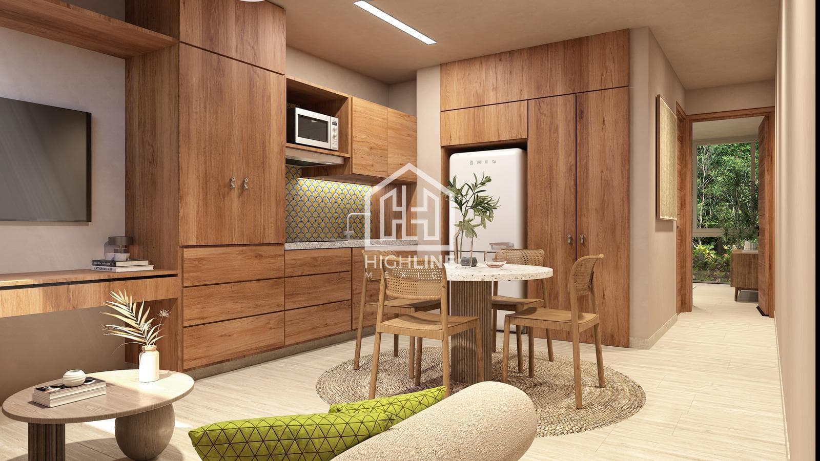 2-BEDROOM APARTMENT | PLAYA DEL CARMEN | 360 STEPS FROM THE BEACH | WITH A 2,000 M² ROOFTOP