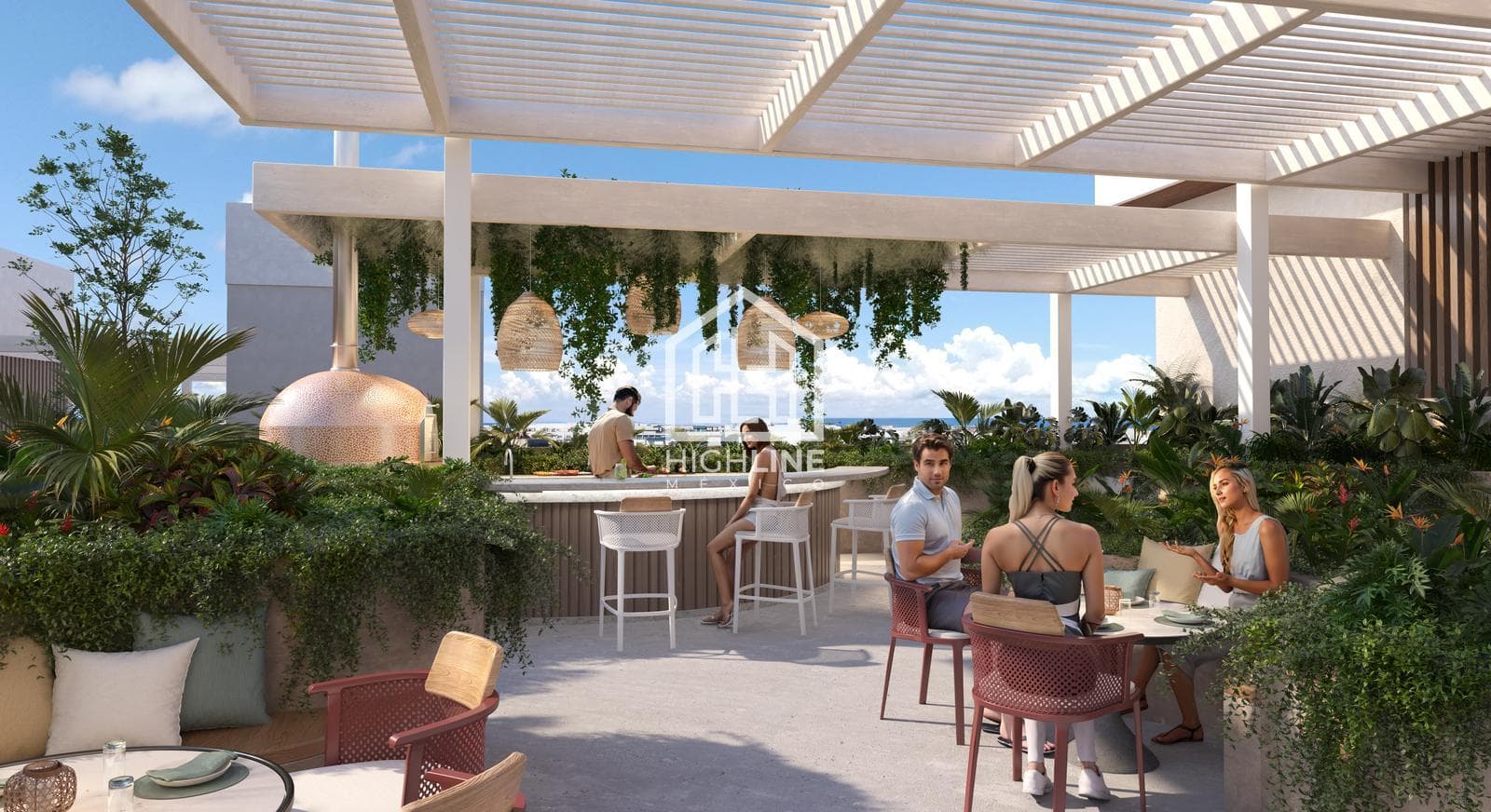2-BEDROOM APARTMENT | PLAYA DEL CARMEN | 360 STEPS FROM THE BEACH | WITH A 2,000 M² ROOFTOP