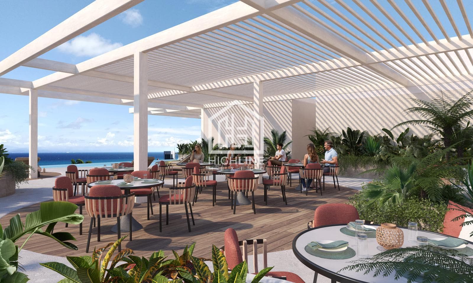 2-BEDROOM APARTMENT | PLAYA DEL CARMEN | 360 STEPS FROM THE BEACH | WITH A 2,000 M² ROOFTOP
