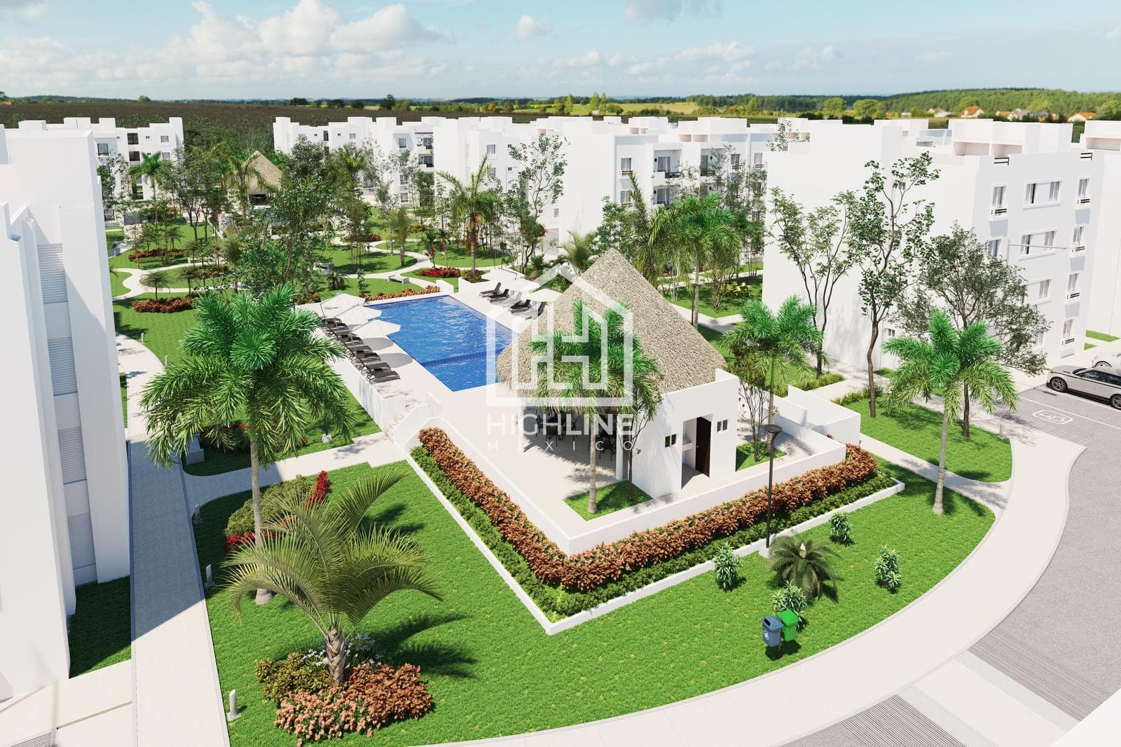 2-Bedroom Condo for Sale in Playa del Carmen with a Pool and Sports Courts