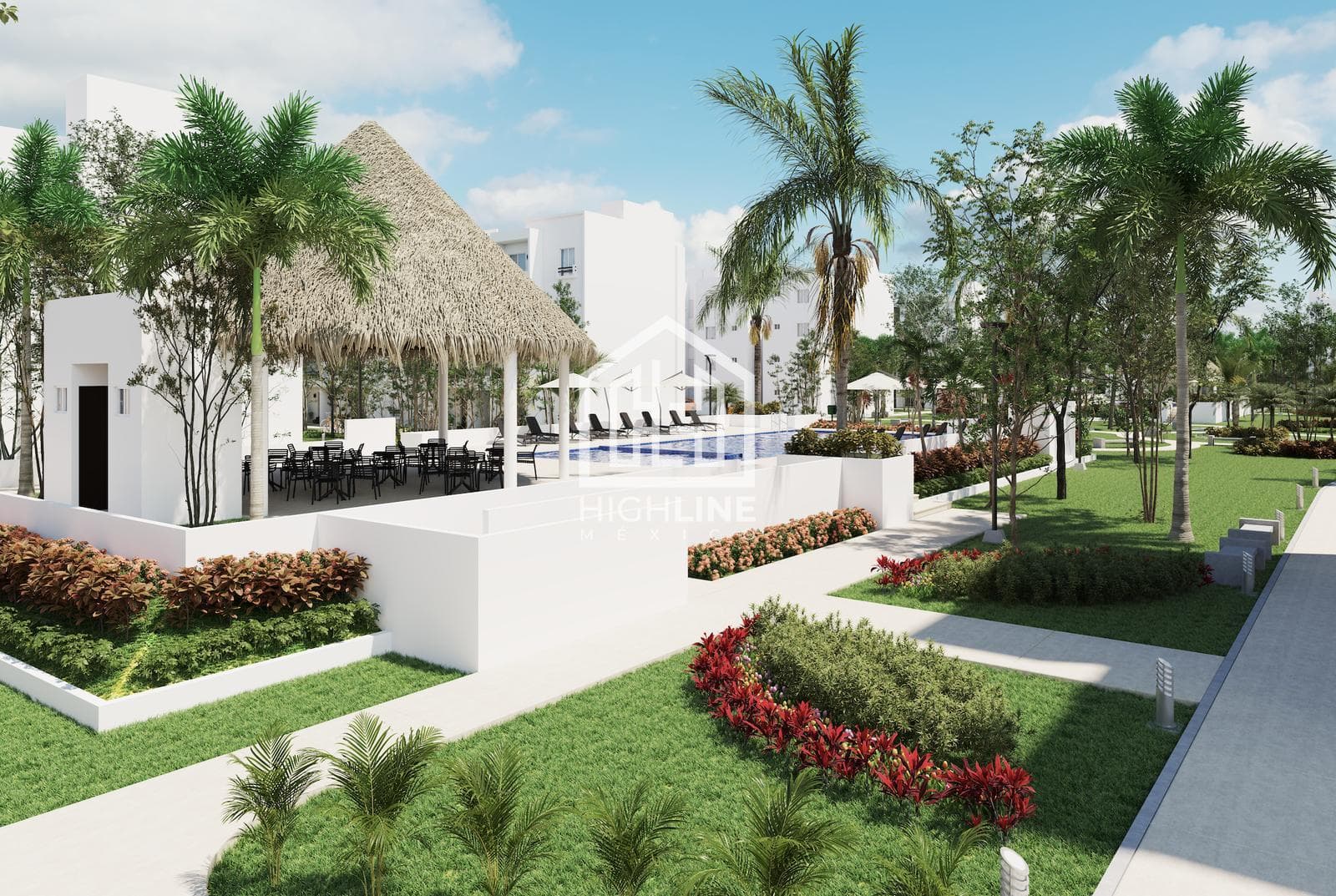 2-Bedroom Condo for Sale in Playa del Carmen with a Pool and Sports Courts
