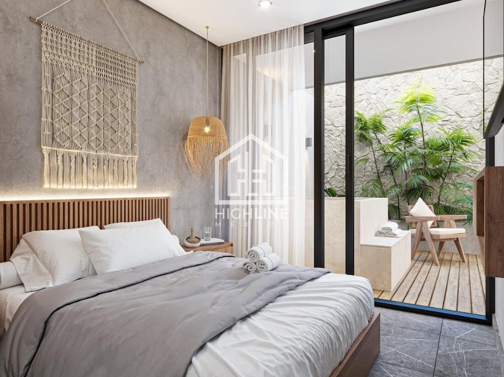 APARTMENT FOR SALE IN TULUM: 2 BEDROOMS, 5 MINUTES FROM THE BEACH