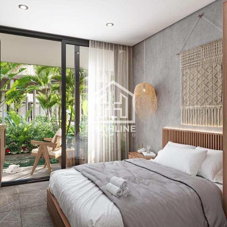 APARTMENT FOR SALE IN TULUM: 2 BEDROOMS, 5 MINUTES FROM THE BEACH