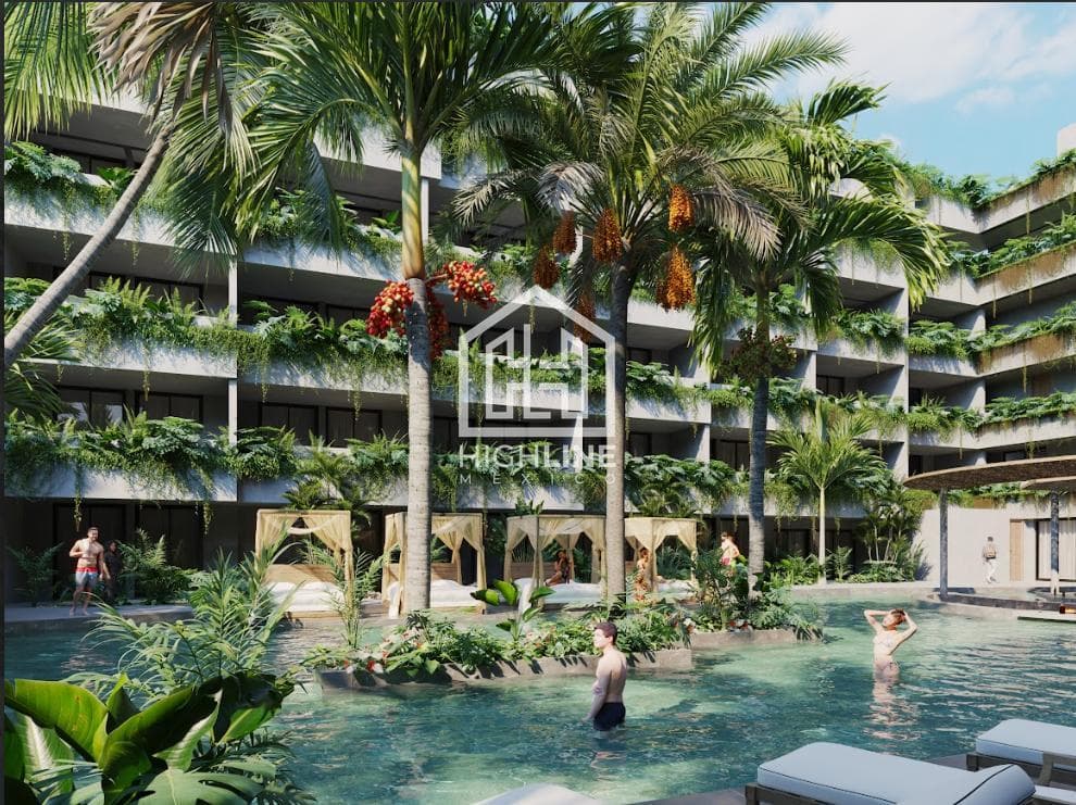 APARTMENT FOR SALE IN TULUM: 2 BEDROOMS, 5 MINUTES FROM THE BEACH