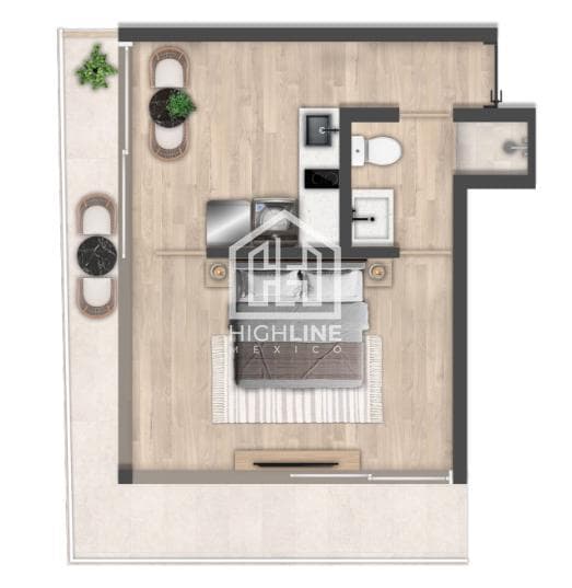 1-Bedroom Apartment for Sale in Playa del Carmen with Ocean Views and a Rooftop Pool