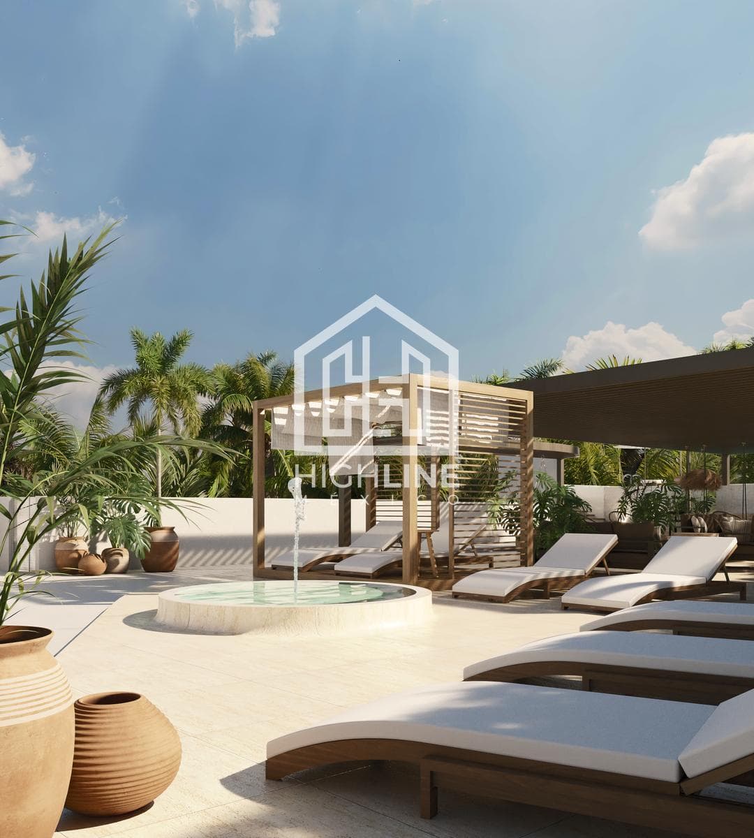 2-BEDROOM APARTMENT / PRE-SALE / UP-AND-COMING AREA IN PLAYA DEL CARMEN / CAPITAL GAINS.