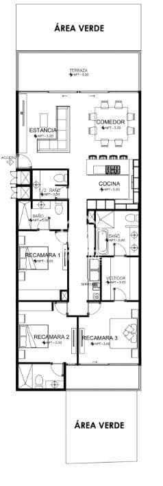 3-Bedroom Apartment for Sale in PlayaCar, Playa del Carmen Business Center