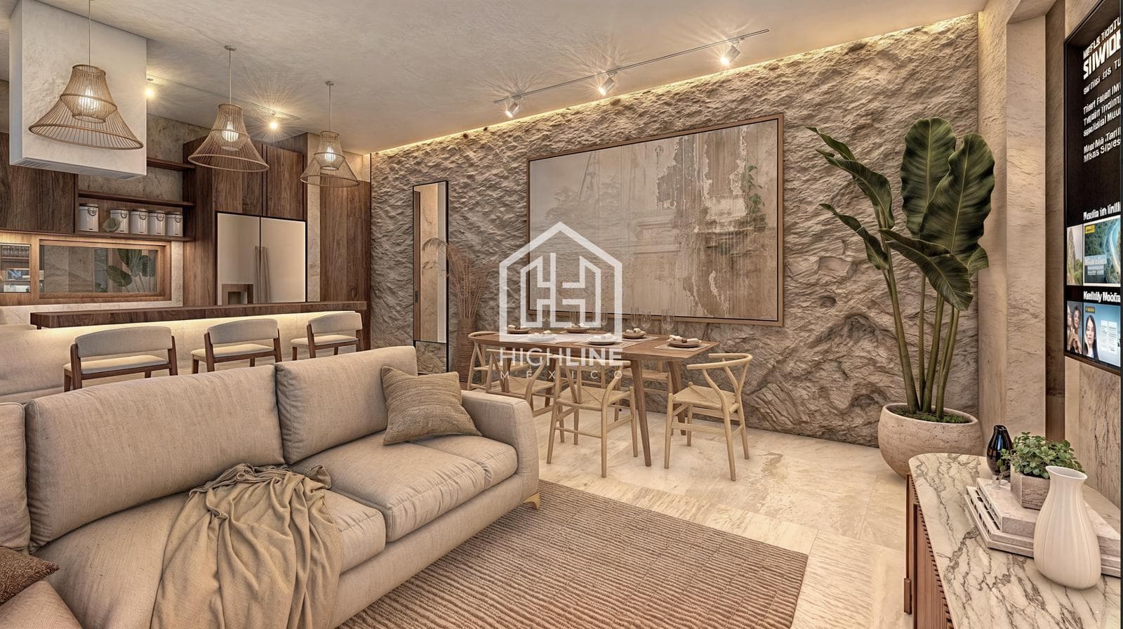 APARTMENT FOR SALE IN PLAYA DEL CARMEN: 4 BEDROOMS, 5 MINUTES FROM THE BEACH AND THE POOL