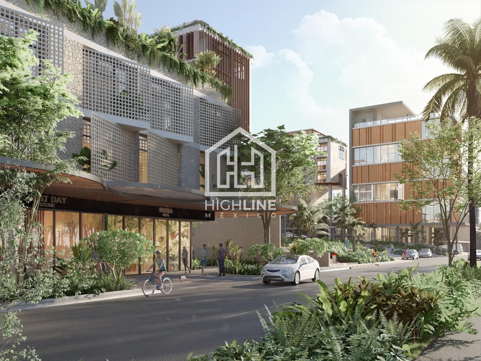 Loft for sale in Playa del Carmen with pool, gym, and coworking space
