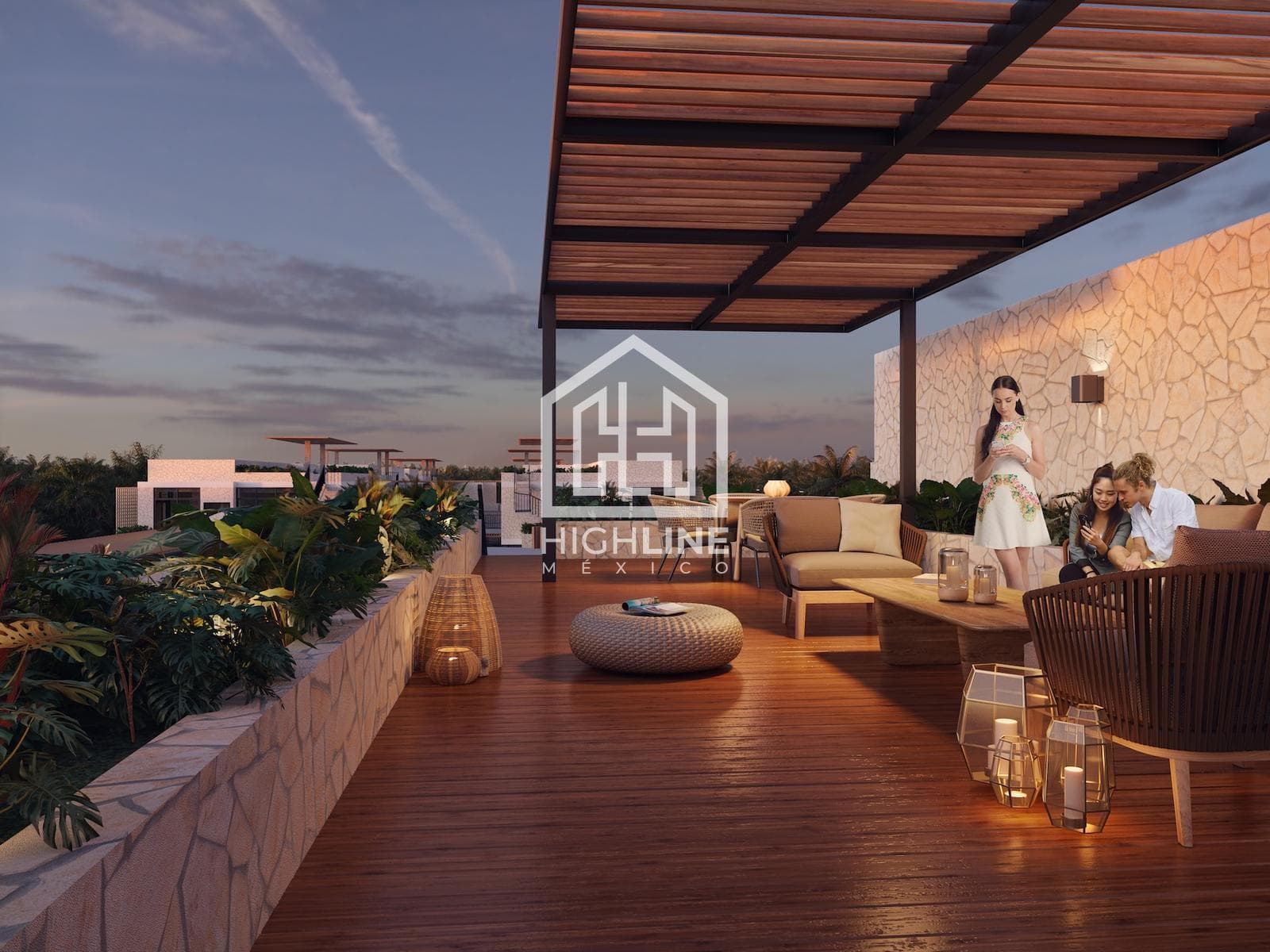 Loft for sale in Playa del Carmen with pool, gym, and coworking space