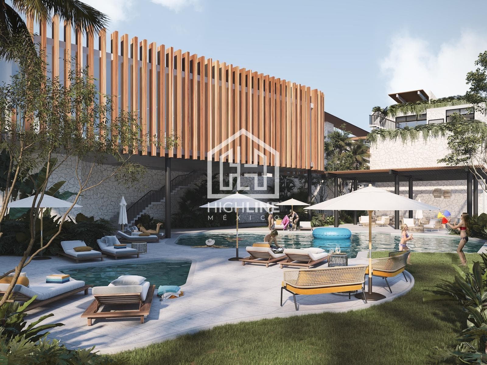 2-BEDROOM APARTMENT FOR SALE IN PLAYA DEL CARMEN WITH A POOL AND GYM NEAR THE OCEAN