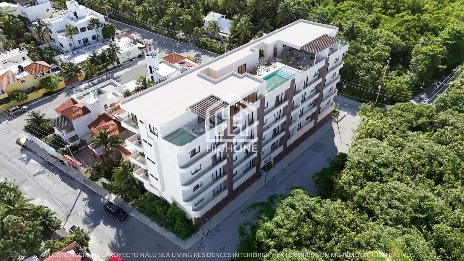 Studio for Sale in Puerto Morelos, 3 Minutes from the Ocean, with a Rooftop and Coworking Space