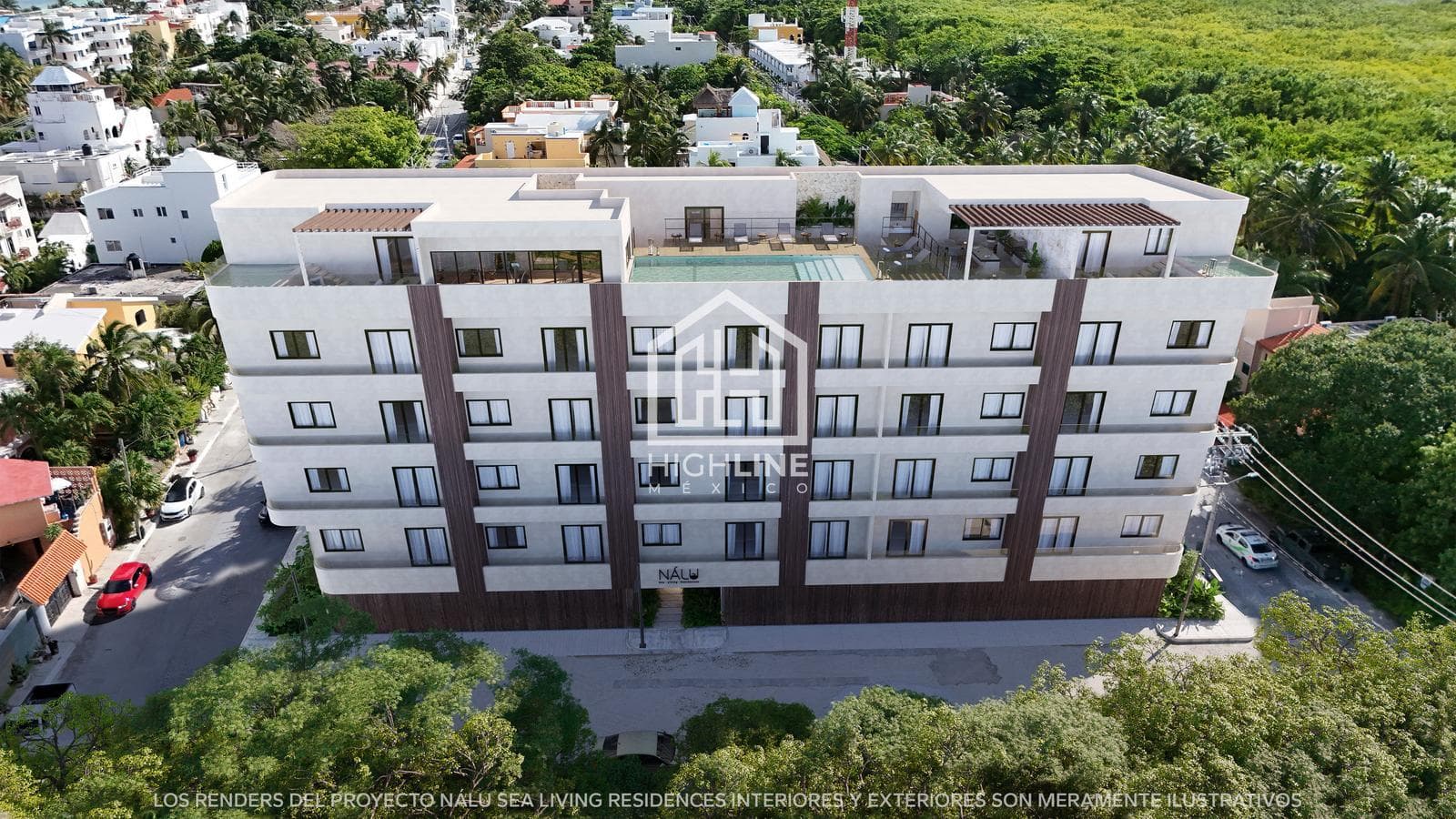 Studio for Sale in Puerto Morelos, 3 Minutes from the Ocean, with a Rooftop and Coworking Space