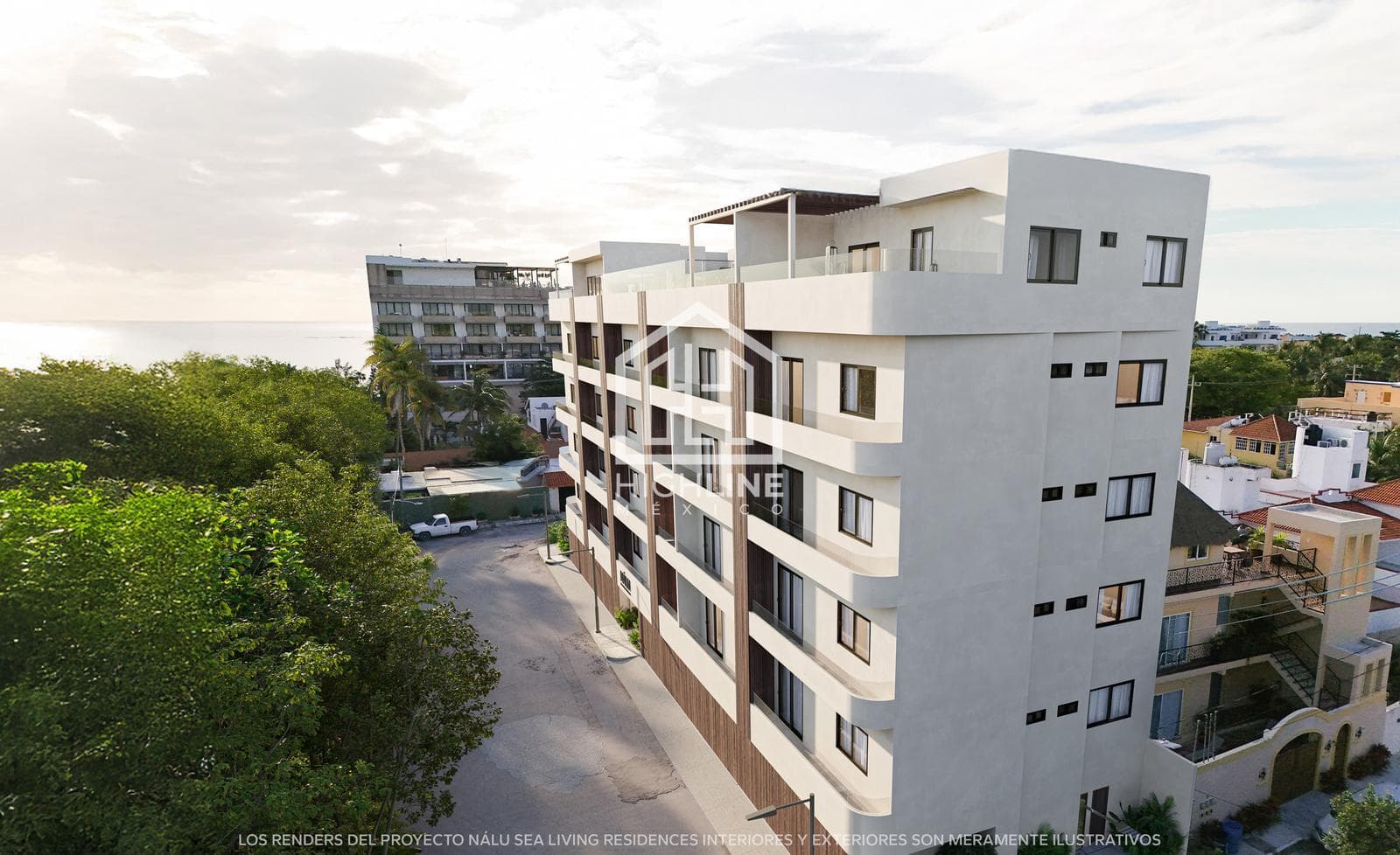 Studio for Sale in Puerto Morelos, 3 Minutes from the Ocean, with a Rooftop and Coworking Space