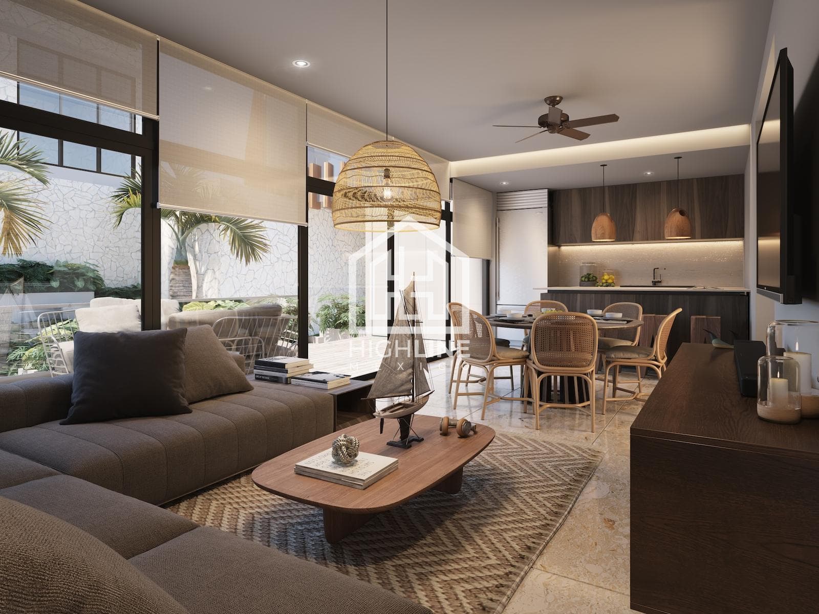 APARTMENT FOR SALE IN PLAYA DEL CARMEN: 3 BEDROOMS, POOL, YOGA, COWORKING SPACE