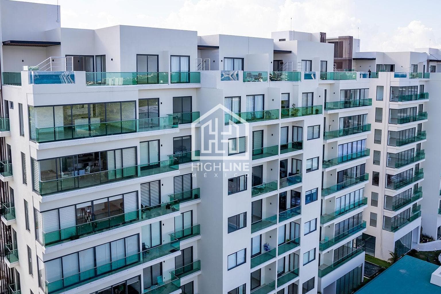 Apartment for sale in Playa del Carmen, 3 bedrooms, with a pool and an excellent view