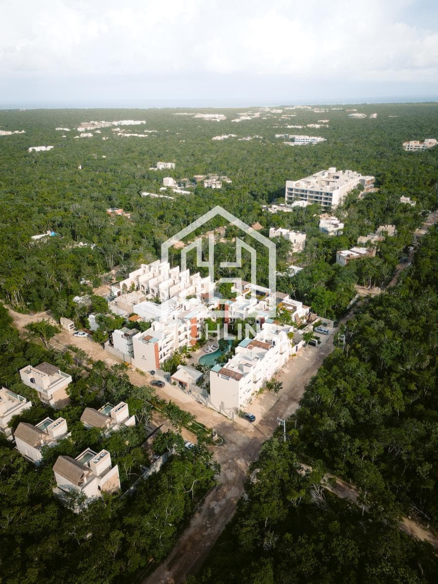 APARTMENT FOR SALE IN TULUM: 1 BEDROOM, SWIMMING POOL, YOGA, 10 MINUTES FROM THE BEACH