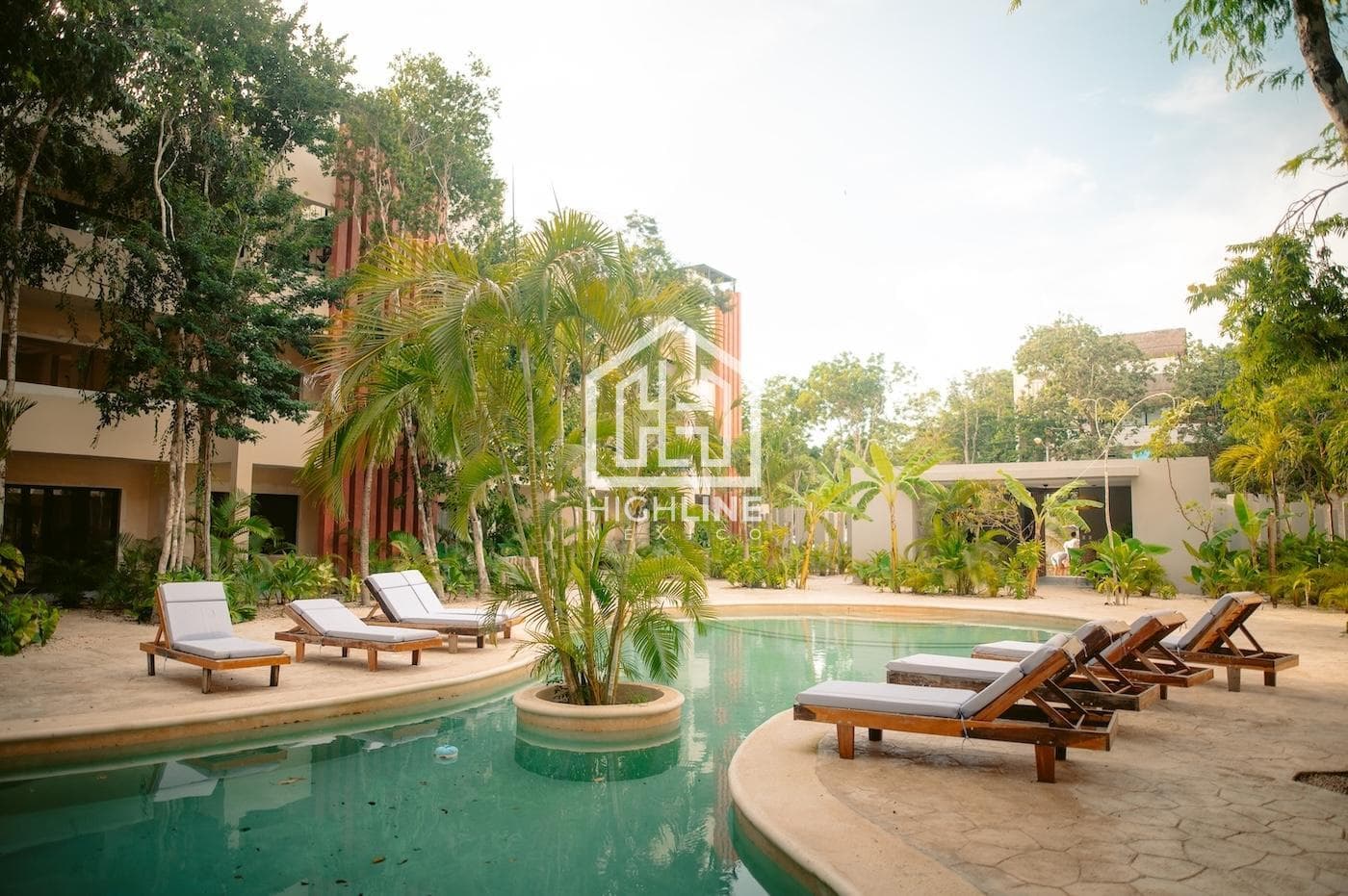 APARTMENT FOR SALE IN TULUM: 1 BEDROOM, SWIMMING POOL, YOGA, 10 MINUTES FROM THE BEACH