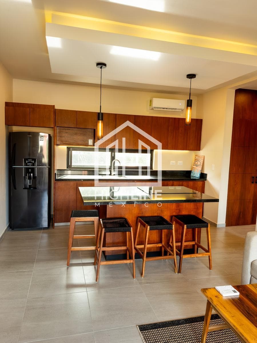 APARTMENT FOR SALE IN TULUM: 1 BEDROOM, SWIMMING POOL, YOGA, 10 MINUTES FROM THE BEACH