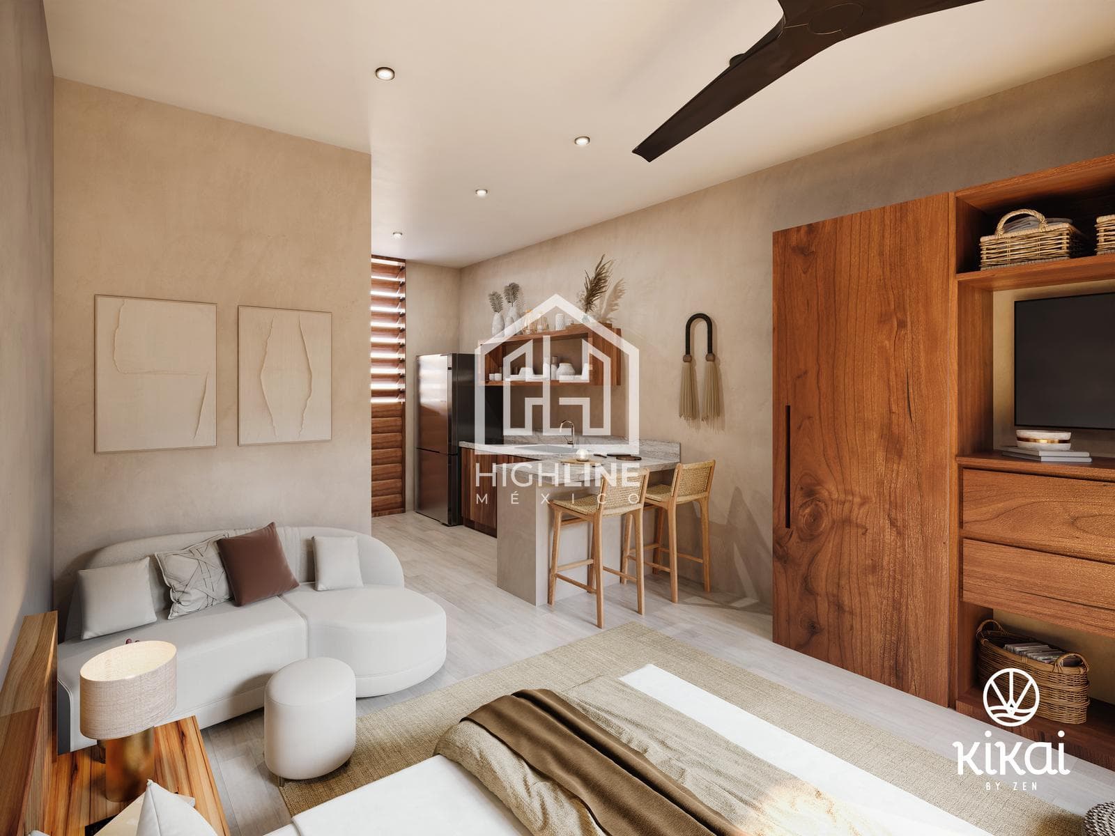FOR SALE: 1-BEDROOM STUDIO IN TULUM WITH A POOL AND GYM
