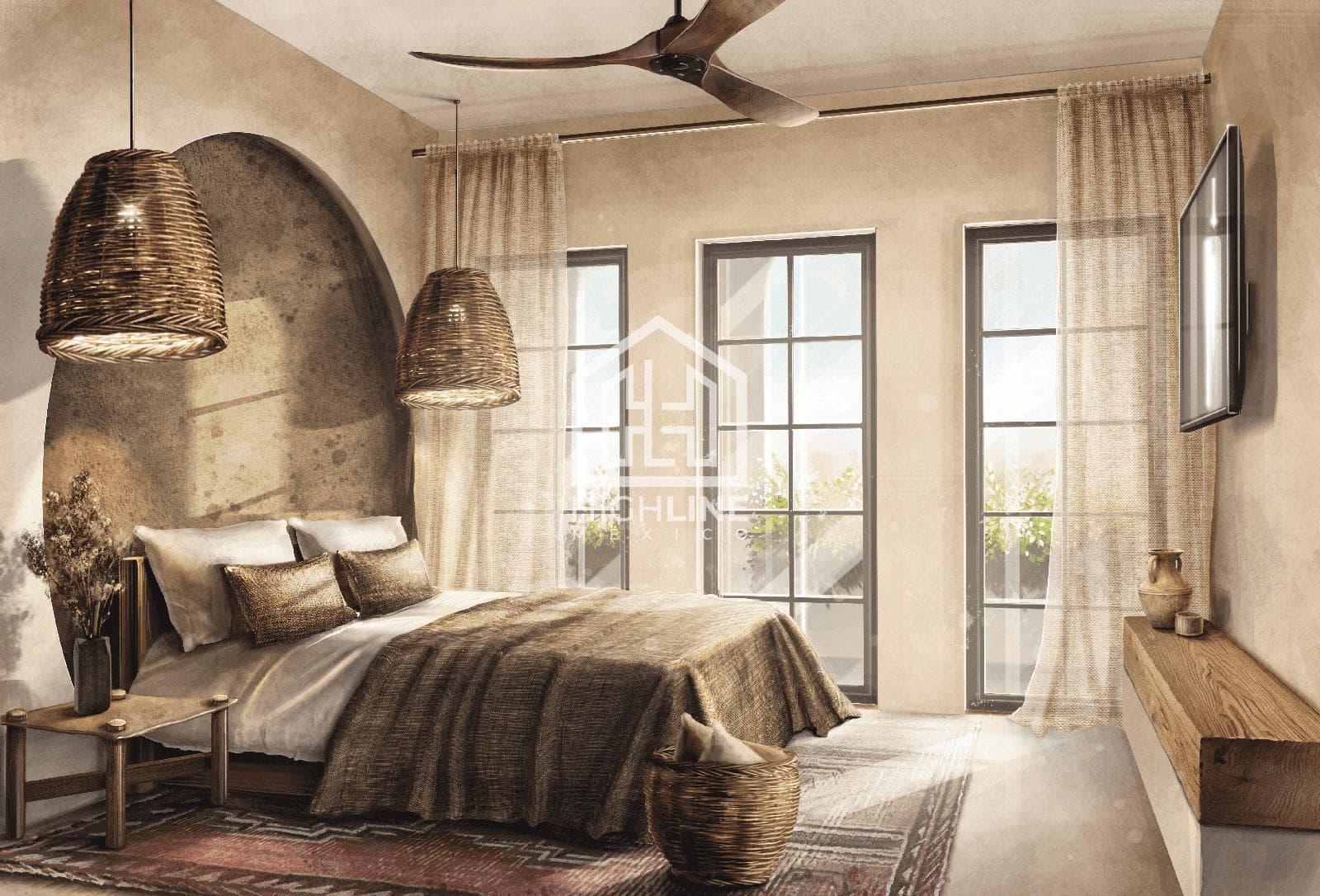 4-BEDROOM PENTHOUSE VILLA FOR SALE IN TULUM WITH PRIVATE POOL AND JACUZZI NEAR THE BEACH