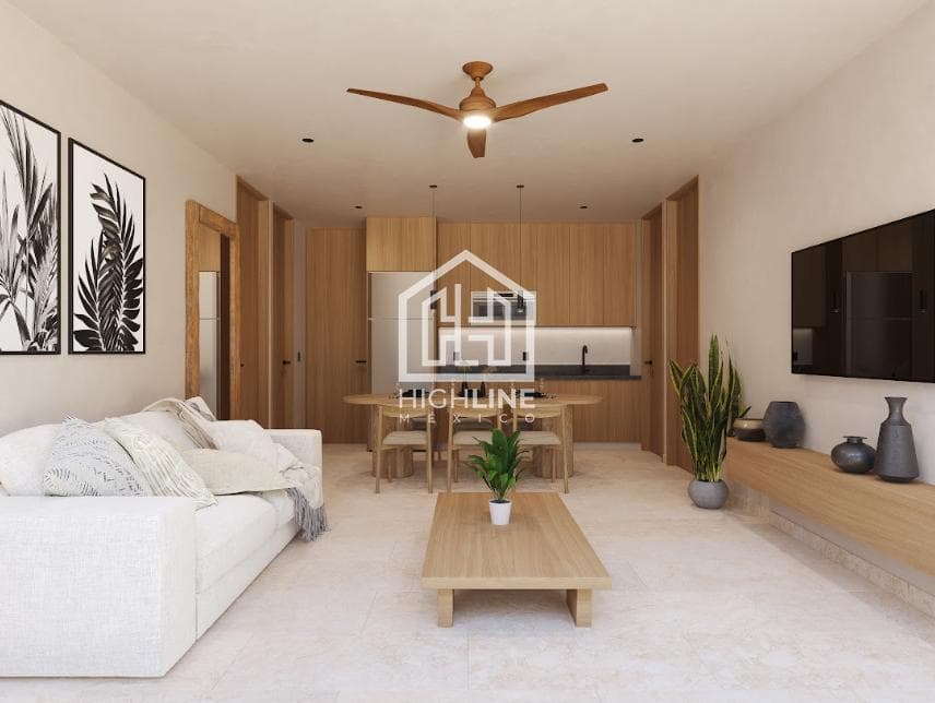 1-BEDROOM APARTMENT FOR SALE IN TULUM, 5 MINUTES FROM THE BEACH