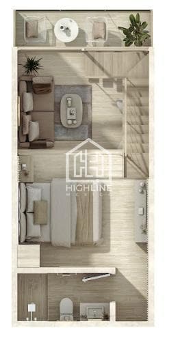 Loft-Style Apartment for Sale in Downtown Playa del Carmen, 5 Minutes from Marar