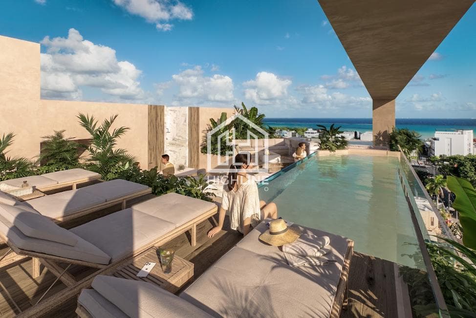 Loft-Style Apartment for Sale in Downtown Playa del Carmen, 5 Minutes from Marar