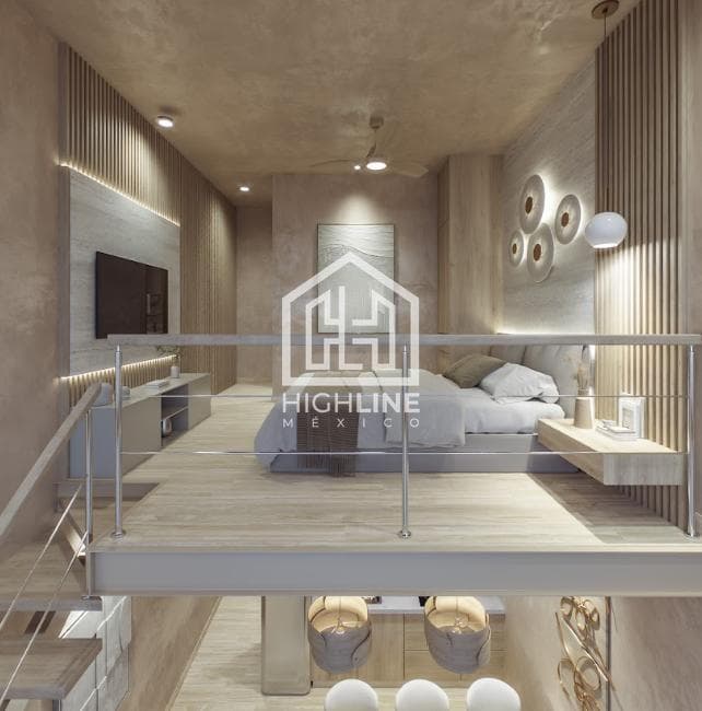 Loft-Style Apartment for Sale in Downtown Playa del Carmen, 5 Minutes from Marar