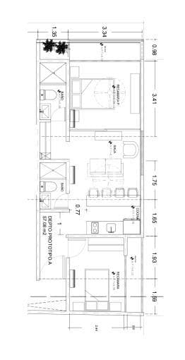 2-BEDROOM APARTMENT | PLAYA DEL CARMEN | JUST A FEW STEPS FROM THE BEACH AND QUINTA | WITH A ROOFTOP