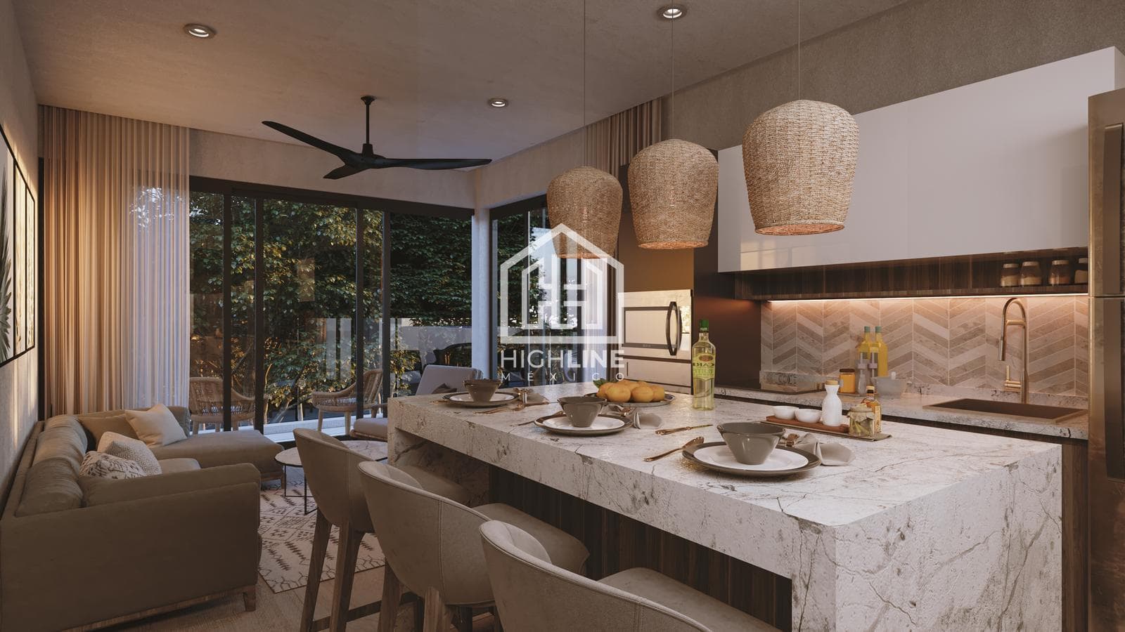 2-BEDROOM APARTMENT FOR SALE IN TULUM WITH ART WALK AND WELLNESS FACILITIES