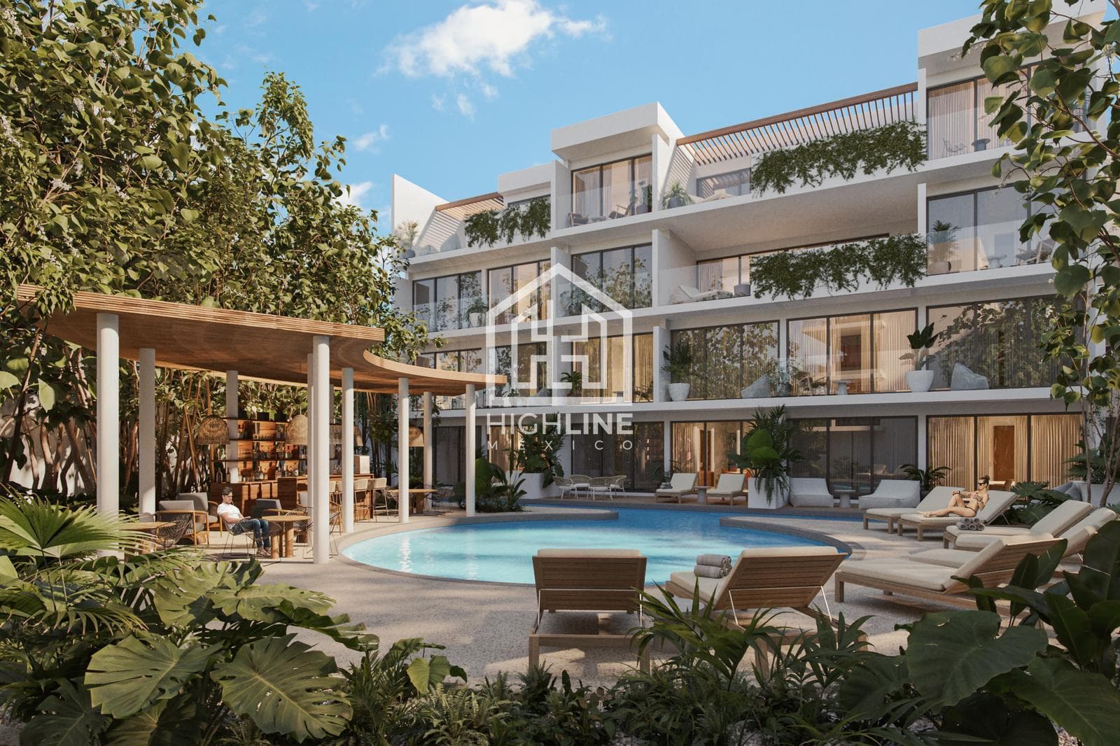 2-BEDROOM APARTMENT FOR SALE IN TULUM WITH ART WALK AND WELLNESS FACILITIES